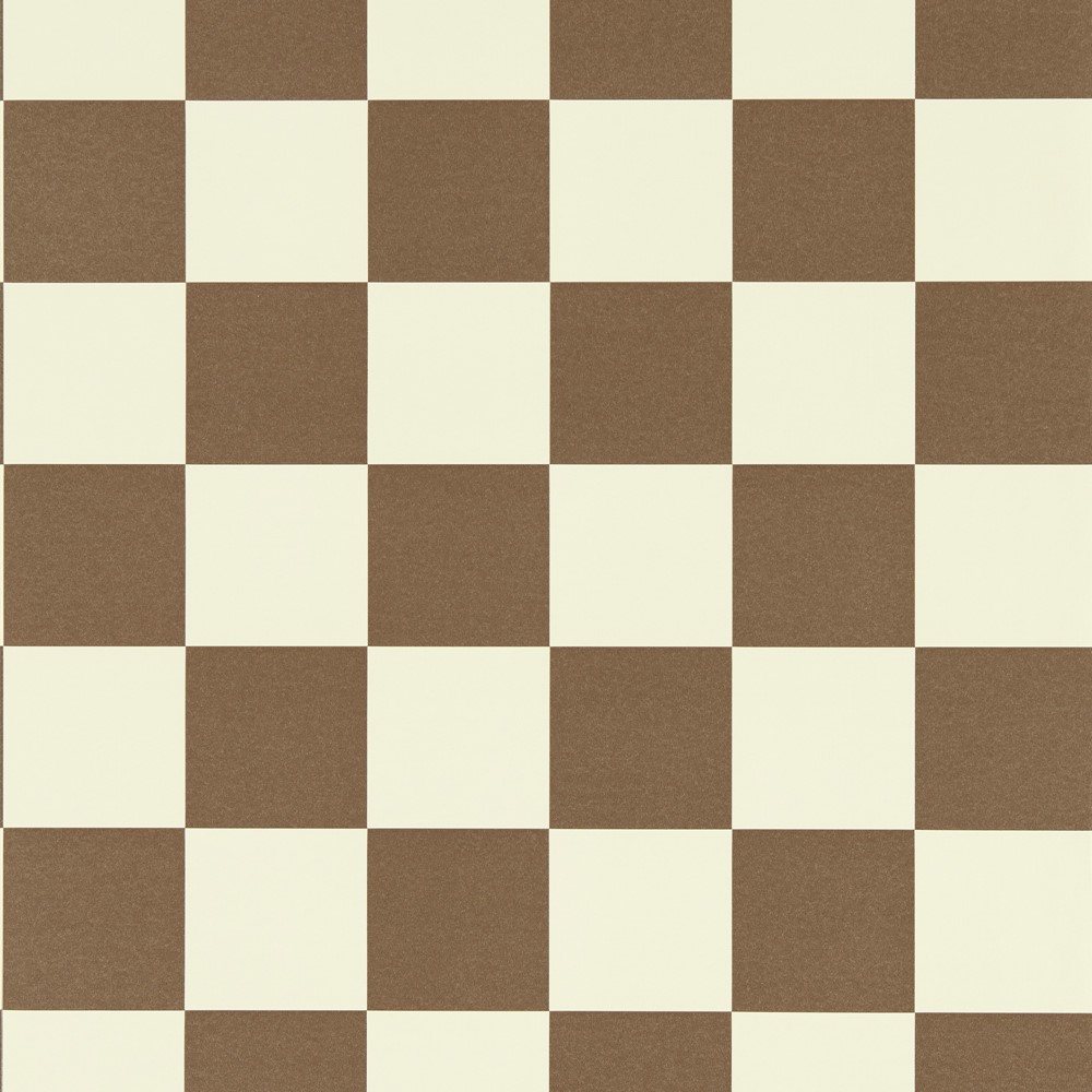 Blenets Check Wallpaper 113170 by Harlequin x Henry Holland in Chocolate Brown